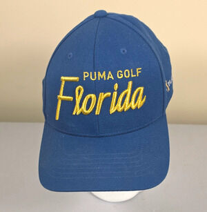 PUMA Golf State Series Florida Adjustable Snapback Golf Hat Blue/Green Logo